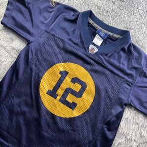 Green Bay Packers Jersey Youth Small Blue Yellow Aaron Rodgers Throwback Reebok